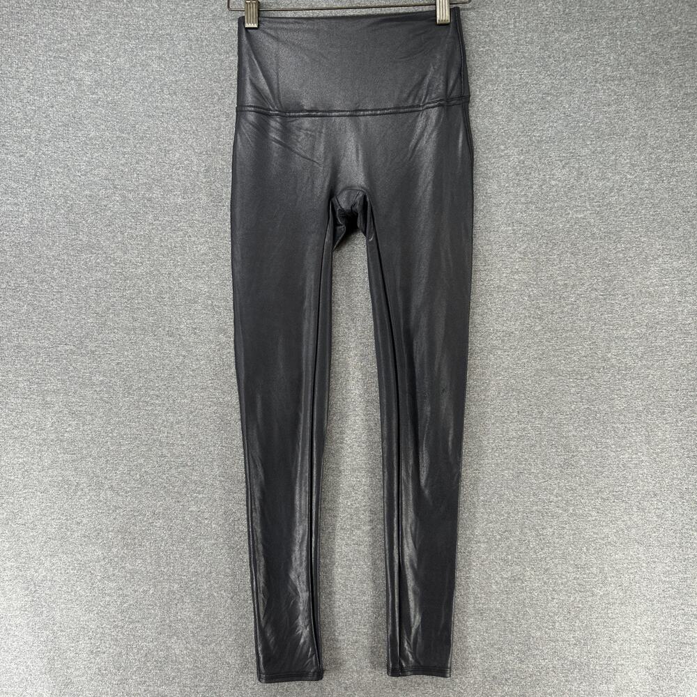 Jane and Bleecker Faux Leather Leggings Womens Small Black Stretch Pull On Pants